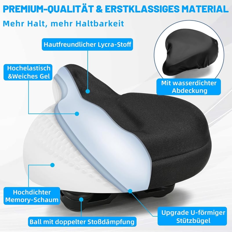 CDYWD Ergonomikus Kerékpár ülés Gel Párnázással Férfiaknak és Nőknek