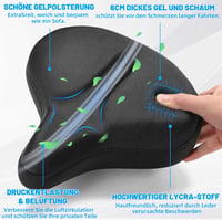 CDYWD Ergonomikus Kerékpár ülés Gel Párnázással Férfiaknak és Nőknek 3