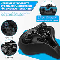 CDYWD Ergonomikus Kerékpár ülés Gel Párnázással Férfiaknak és Nőknek 5