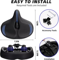 CDYWD Extra Large ergonomikus kerékpár nyereg férfiaknak és nőknek 6