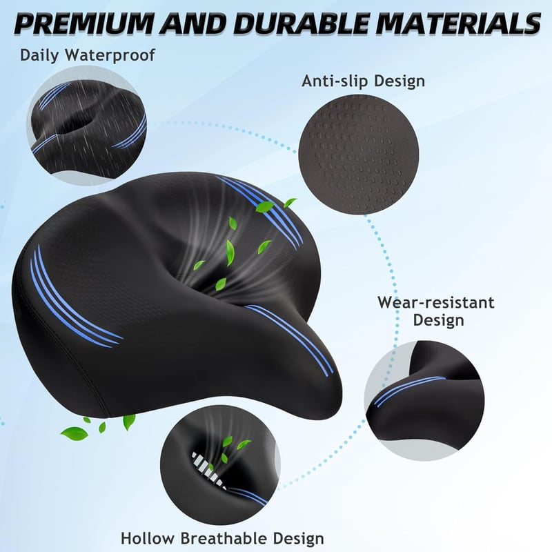 CDYWD Extra Large ergonomikus kerékpár nyereg férfiaknak és nőknek