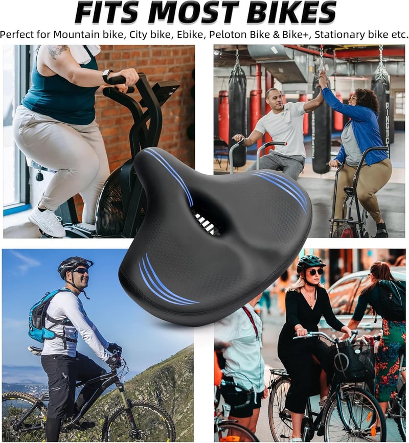 CDYWD Extra Large ergonomikus kerékpár nyereg férfiaknak és nőknek