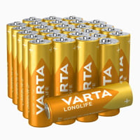 Set 23 baterii alcaline AA LR6 Varta Longlife, baterii alkaline durabile pentru uz zilnic 1