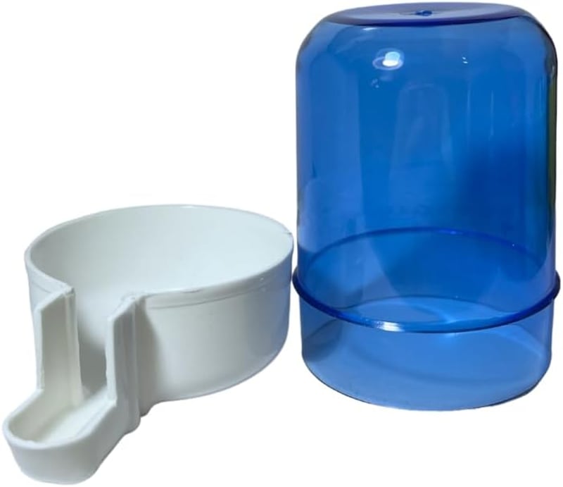 ANIMALPLAST 300ml Automata Madáritató és Etető Szett - 2db Kék Függeszthető Adagoló Kalitkához - Kis és Közepes Madaraknak