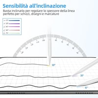 Apple iPad alternativa Érintőceruza - Mágneses Stylus Toll Rajzoláshoz, Íráshoz, Univerzális Tabletekhez 5