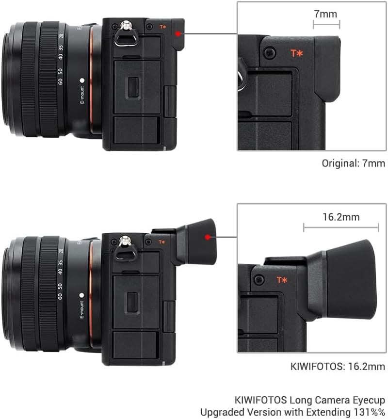 Sony A7CII és A7CR kamerákhoz illeszkedő KIWIFOTOS nagyított szemkagyló