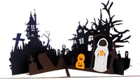 Innbox 3D Halloween Parti Meghívó - Felnyíló Üdvözlőkártya és Ajándékkártya 1