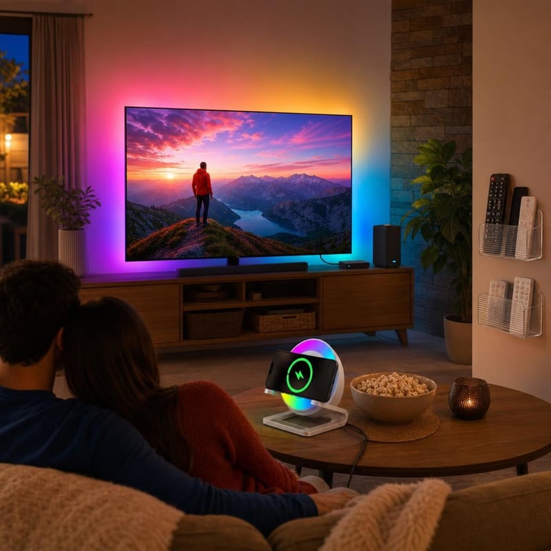 Domáce kino set: 1x HDMI kábel + 1x HDMI Sync box + 1x Bluetooth reproduktor + 1x držiak na ovládač