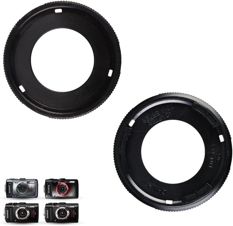 JJC Olympus TG-sorozatú filteradapter 40,5mm UV szűrővel és lencsevédővel
