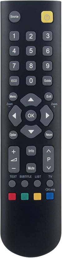 ALLIMITY RC200 Univerzális Távirányító Hannspree TV-khez - Kompatibilis HSG1189 SL40 HSG1187 SK42 SE40 SL32 Modellekkel, 10m Hatótáv 1