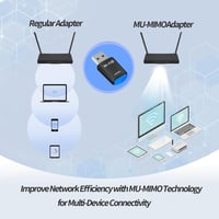 XIEANDKONG USB WiFi Adapter 900Mbps - Dual Band 2.4G/5.8G WiFi6 Vezeték Nélküli Hálózati Stick Win11/10/7 Rendszerekhez, USB 3.0 4