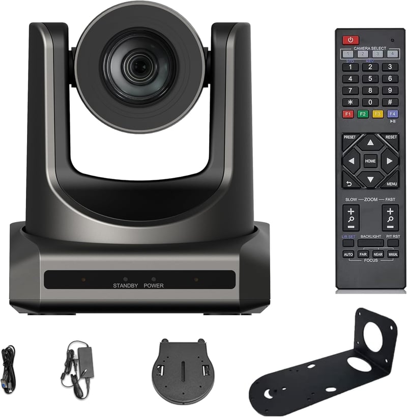 SMTAV PTZ Videokonferencia Kamera 20X Optikai + 16X Digitális Zoom, 3G-SDI + HDMI Kimenet, H.265 Támogatás, Full HD 1080p Felbontás