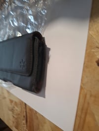 Puzdro na opasok z pravej kože honju Horizon pre Samsung Galaxy S25 Ultra a S24, čierne — na 1 mieste roztrhnuté (stav: pozri 2. obrázok) 4