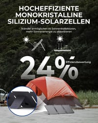 BigBlue Solarpowa 20W ETFE Összehajtható Napelemes Töltő, USB-A és USB-C Csatlakozóval, IP65 Vízálló, Állvánnyal, Mobiltelefon és Tablet Kom 3