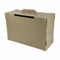Décopatch EV002O papírmasé koffer dekoráláshoz, 14,5 x 36 x — hibás, részben működik: szakadás az egyik oldalon (állapot: lásd a 2. képet) 1