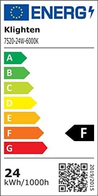 Klighten 80 cm LED Tükör Világítás 24W - Fekete Alumínium Fürdőszobai Lámpa 5500K Semleges Fehér Fénnyel, IP44 Védelemmel, 2450lm, Forgatható,  9