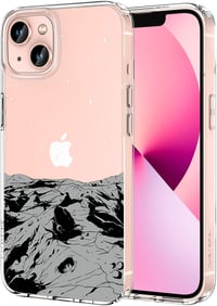 Apple iPhone 13 Átlátszó Tok Holddomborzat Mintával 1