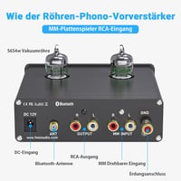 Fosi Audio Box X3 csöves MM lemezjátszó előerősítő Bluetooth 5.0 Hi-Fi rendszerekhez 2
