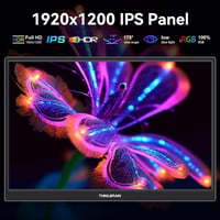 Thinlerain 14" Hordozható Érintőképernyős Monitor - Full HD IPS Kijelző, USB-C/HDMI Csatlakozás, 10 Pontos Érintés, PC/Laptop Kiegészítő 3