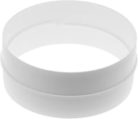 Vent Systems Ø150mm Kerek Csőcsatlakozó Szett - 2 db Műanyag Összekötő Elem Egyenes és Flexibilis Csövekhez, Szellőztető Rendszerekhez, Fehé 2