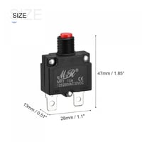 Túlterhelés Védő Biztosíték Szett 10A 125/250V AC 32V DC - 5 darabos 2