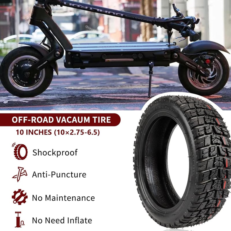 Dexian 10x2.75-6.5 Tubeless Gumiabroncs Speedway 5 és Dualtron 3 Elektromos Rollerekhez