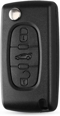 ENERGY 01 Autókulcs Ház Citroen C2-C8 és Peugeot 207-5008 Modellekhez - 3 Gombos Távirányító Tok - Kompatibilis Fiat Ulysse Járművekkel 1