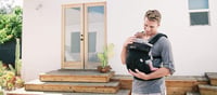 Ergobaby Újszülött Betét Original Collection - Szürke Pamut Babahordozó Kiegészítő 3,2-5,5 kg Babáknak, Géppel Mosható 8