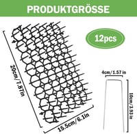 Tüskés macskariasztó szőnyeg - 12 db kerti védőrács virágágyáshoz, bel- és kültérre 5