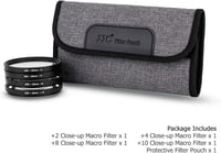 JJC 77mm-es makrószűrő készlet (+2,4,8,10) Sony A6600 A6500 A6400 A7C és 24-105mm objektívekhez 8