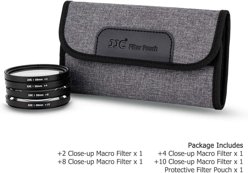 JJC 77mm-es makrószűrő készlet (+2,4,8,10) Sony A6600 A6500 A6400 A7C és 24-105mm objektívekhez