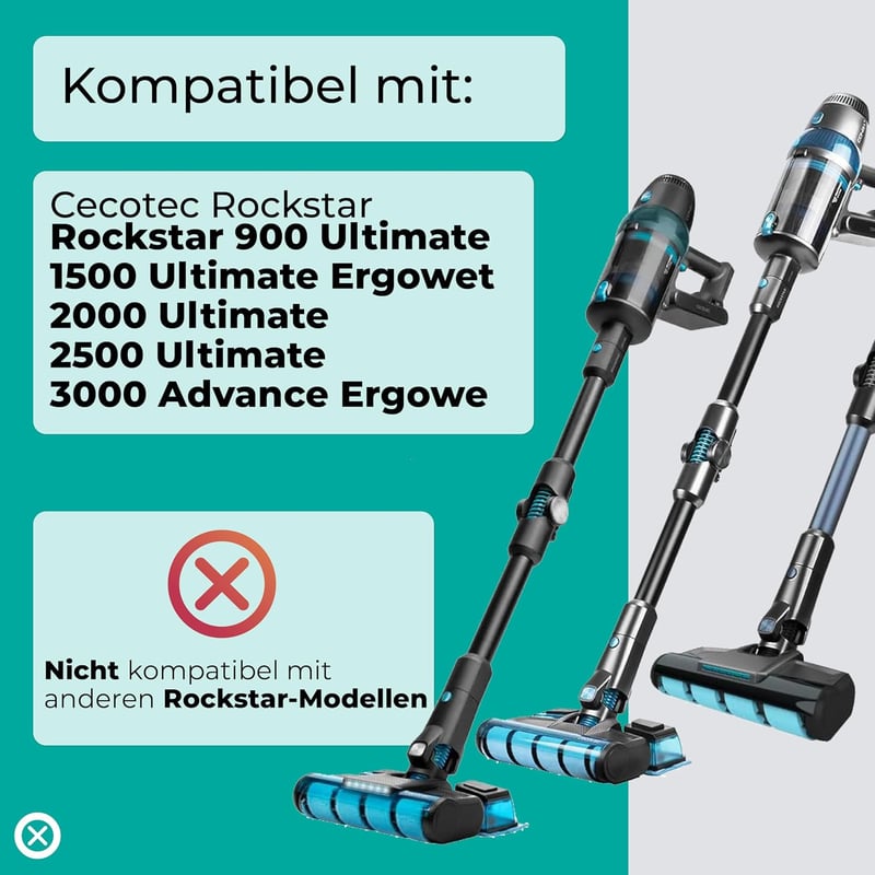 CECOPARTS HEPA porszívó szűrő Cecotec Rockstar 900 Ultimate, 1500 Ultimate Ergowet, 2000 Ultimate, 2500 Ultimate, 3000 Advance Ergowet