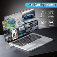 Stick USB Cecosy 982 GB, unitate flash, capacitate mare, rezistent la apă, stocare de date portabilă pentru calculator, laptop și Smart TV 4