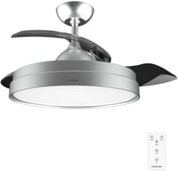 Cecotec Aero 4280 Összecsukható Lapátú Mennyezeti Ventilátor LED Lámpával 106cm - Stainlesssteel 1
