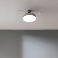 Cecotec Aero 4280 Összecsukható Lapátú Mennyezeti Ventilátor LED Lámpával 106cm - Stainlesssteel 2