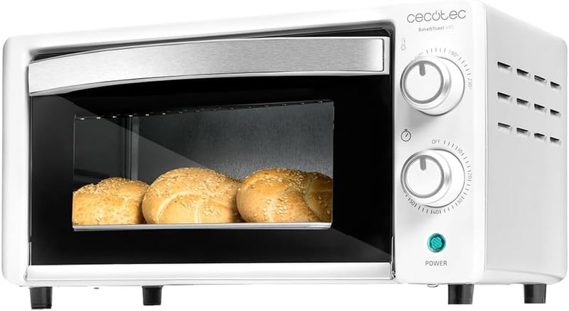 Cecotec Bake&Toast 1090 asztali sütő 10L 1000W fehér, 230°C hőmérséklet, 60 perces időzítő