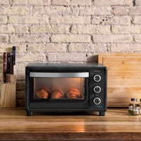 Mini rúra Cecotec Bake&Toast 2300 Black, 23 l, 1500 W, 230 °C, gril a kombinované režimy ohrevu, dvojité sklenené dvierka, 60-minútový časovač, tácka na omrvinky 8