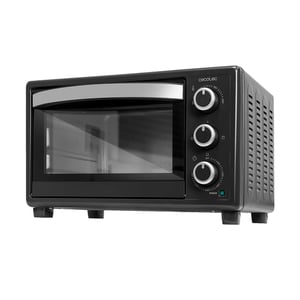 Stolna pećnica Cecotec Bake&Toast 2300 Black, 23 L, 1500 W, 230°C, načini rada roštilj i kombinirano grijanje, dvostruka staklena vrata, timer od 60 minuta, pladanj za mrvice