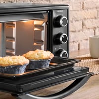 Mini rúra Cecotec Bake&Toast 2300 Black, 23 l, 1500 W, 230 °C, gril a kombinované režimy ohrevu, dvojité sklenené dvierka, 60-minútový časovač, tácka na omrvinky 4