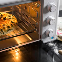 Cuptor electric Cecotec Bake&Toast 3090 White Gyro, 30 L, 1500 W, 5 funcții, rotisor, iluminare interioară, convecție, tavă pentru firimituri 6