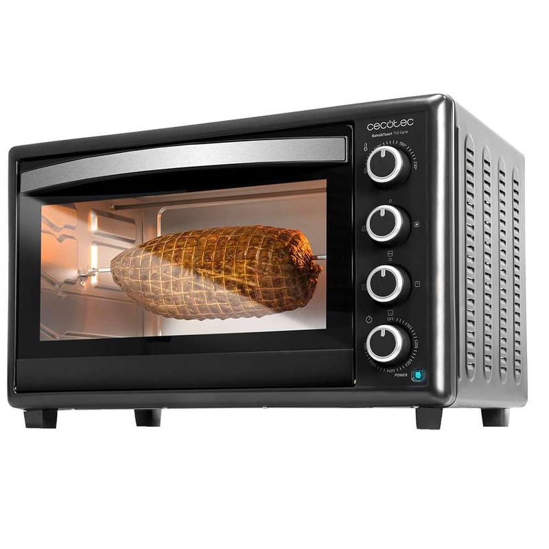 Cuptor electric Cecotec Bake&Toast 4600 Black Gyro, 46 L, 2000 W, 12 funcții de încălzire combinabile, rotisor și tavă pentru firimituri