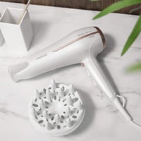 Cecotec Bamba IoniCare 5200 Aura 2300W ionos hajszárító diffúzorral és koncentrátorral - White, Motor DC 8