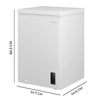 Ladă frigorifică orizontală Cecotec Bolero CoolMarket Chest 99P albă, 99L, control electronic LED, Fast Freezing, ușă ZeroG, compactă 2