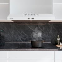 Hotă Cecotec Bolero Flux CM 602200, 60 cm, albă, capacitate de absorbție 220 m3/h, motor 70 W, control mecanic, 3 trepte de viteză 4