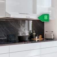 Hotă Cecotec Bolero Flux CM 602200, 60 cm, albă, capacitate de absorbție 220 m3/h, motor 70 W, control mecanic, 3 trepte de viteză 3