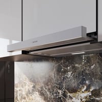 Cecotec Bolero Flux TLM 606500 Teleszkópos Páraelszívó 60 cm Inox, 165 W Motor, 650 m3/h Szívóteljesítmény, Mechanikus Vezérlés, 2 Fokozat, Szénszűrő 5