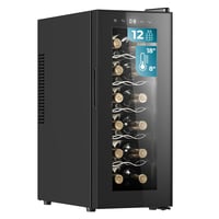 Vitrină pentru vinuri Cecotec Bolero GrandSommelier 1250 CoolCrystal, 12 sticle, răcire termoelectrică, 35 dB, silențioasă, 8-18°C, panou tactil, iluminare LED 1