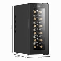 Vitrină pentru vinuri Cecotec Bolero GrandSommelier 1250 CoolCrystal, 12 sticle, răcire termoelectrică, 35 dB, silențioasă, 8-18°C, panou tactil, iluminare LED 2
