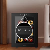 Hladnjak za vino Cecotec Bolero GrandSommelier 1255 CoolCrystal E, kapacitet 12 boca, metalne police, kontrole na dodir, 8-18°C, crni 5