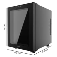 Hladnjak za vino Cecotec Bolero GrandSommelier 1255 CoolCrystal E, kapacitet 12 boca, metalne police, kontrole na dodir, 8-18°C, crni 2
